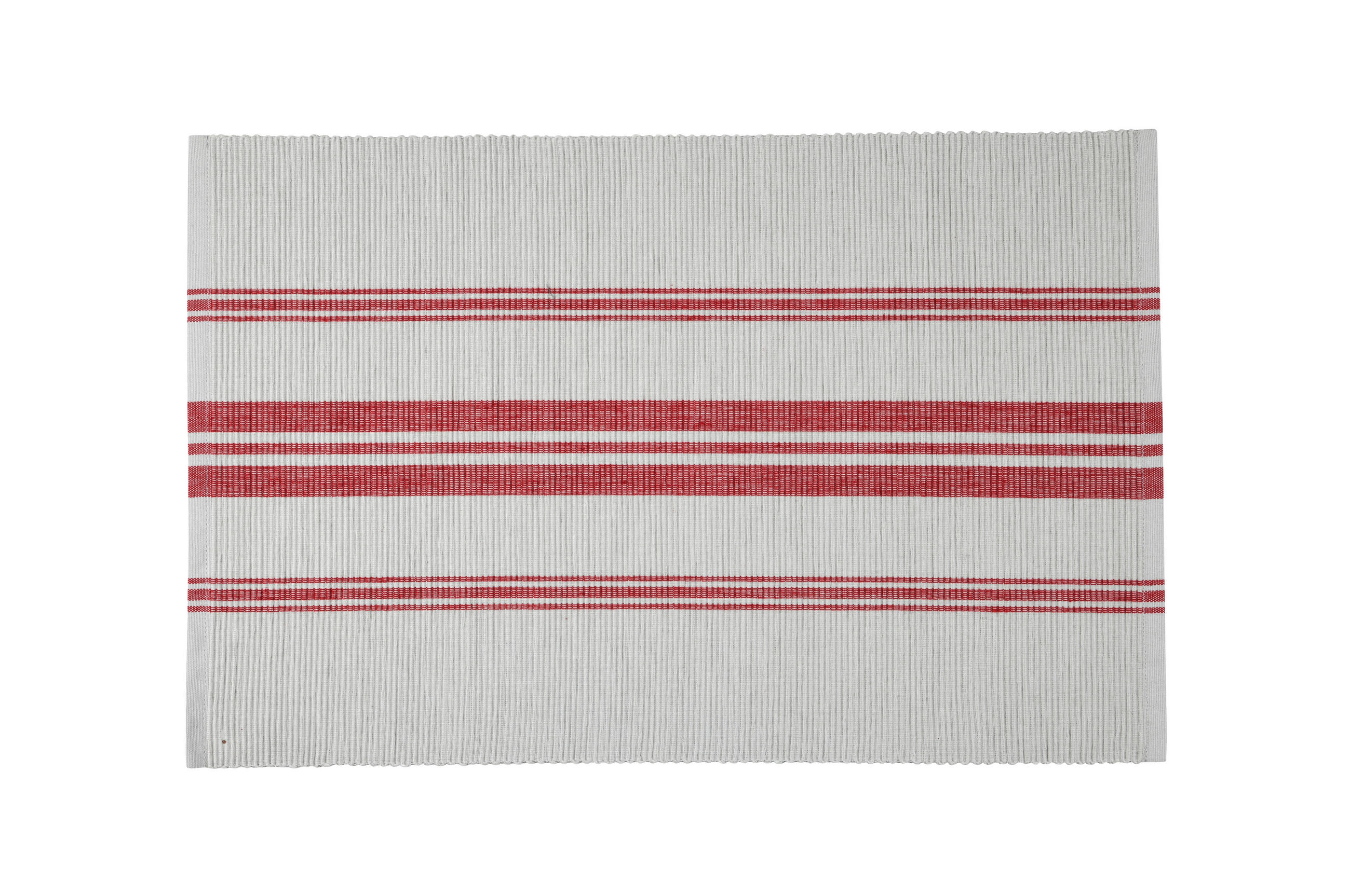 PODMETAČI ZA STOL crvena, bijela , tekstil  CHAUMONT  - bijela/crvena, Basics, tekstil (35/50cm)