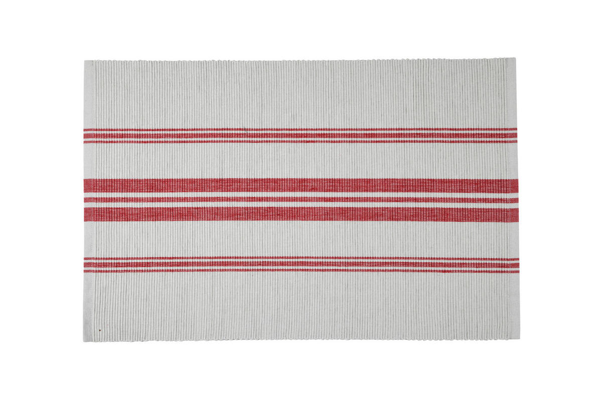 NAMIZNI POGRINJEK rdeča, bela  - rdeča/bela, Basics, tekstil (35/50cm)