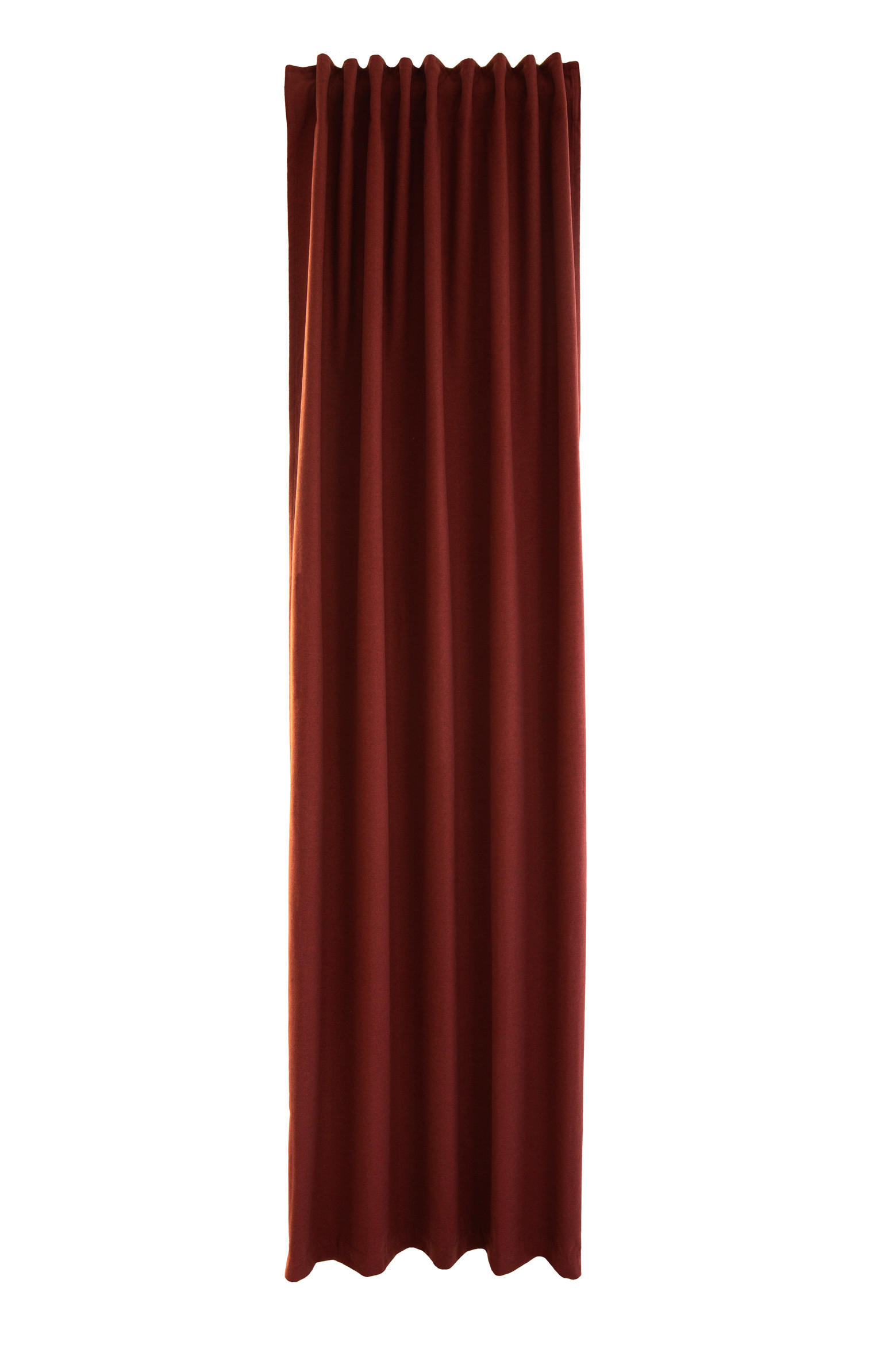 WÄRMESCHUTZVORHANG blickdicht 140/245 cm - Orange, Basics, Textil (140/245cm)