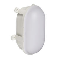 VÄGGLAMPA UTOMHUS - vit, Klassisk, plast (16,5/12/6,5cm)