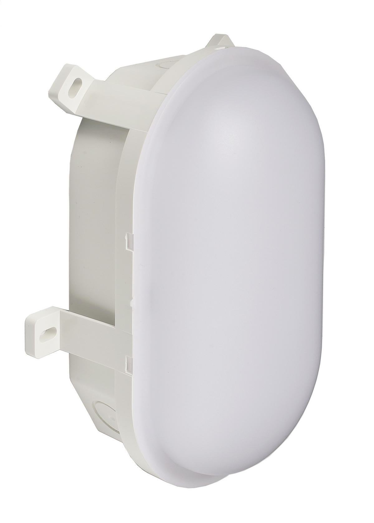 VÄGGLAMPA UTOMHUS - vit, Klassisk, plast (16,5/12/6,5cm)