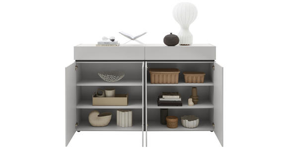 SIDEBOARD  180/111/40 cm 2 Schublade(n)  - Kaschmir/Schwarz, Design, Holzwerkstoff/Kunststoff (180/111/40cm) - Voleo