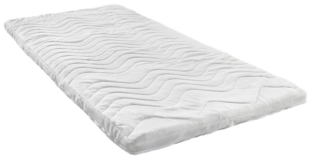 TOPPER 100/200 cm Höhe ca. 6 cm  - Weiss, Basics, Textil (100/200cm) - Sleeptex