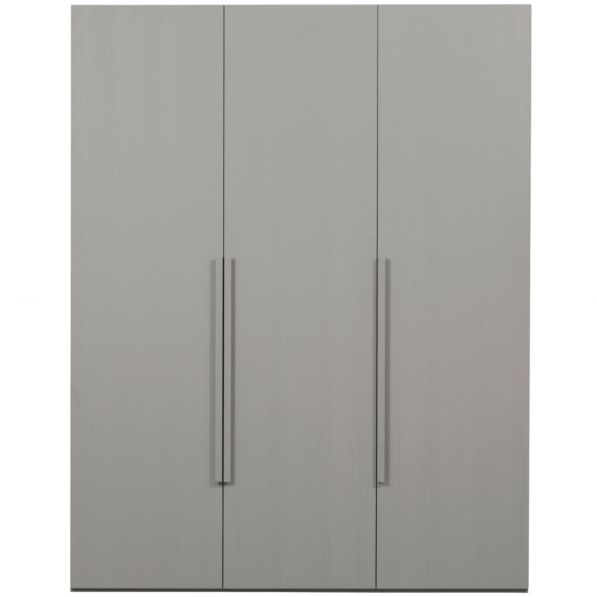 DREHTÜRENSCHRANK 165/210/58 cm 3-türig Grau  - Walnussfarben/Grau, Design, Holz (165/210/58cm) - Livetastic