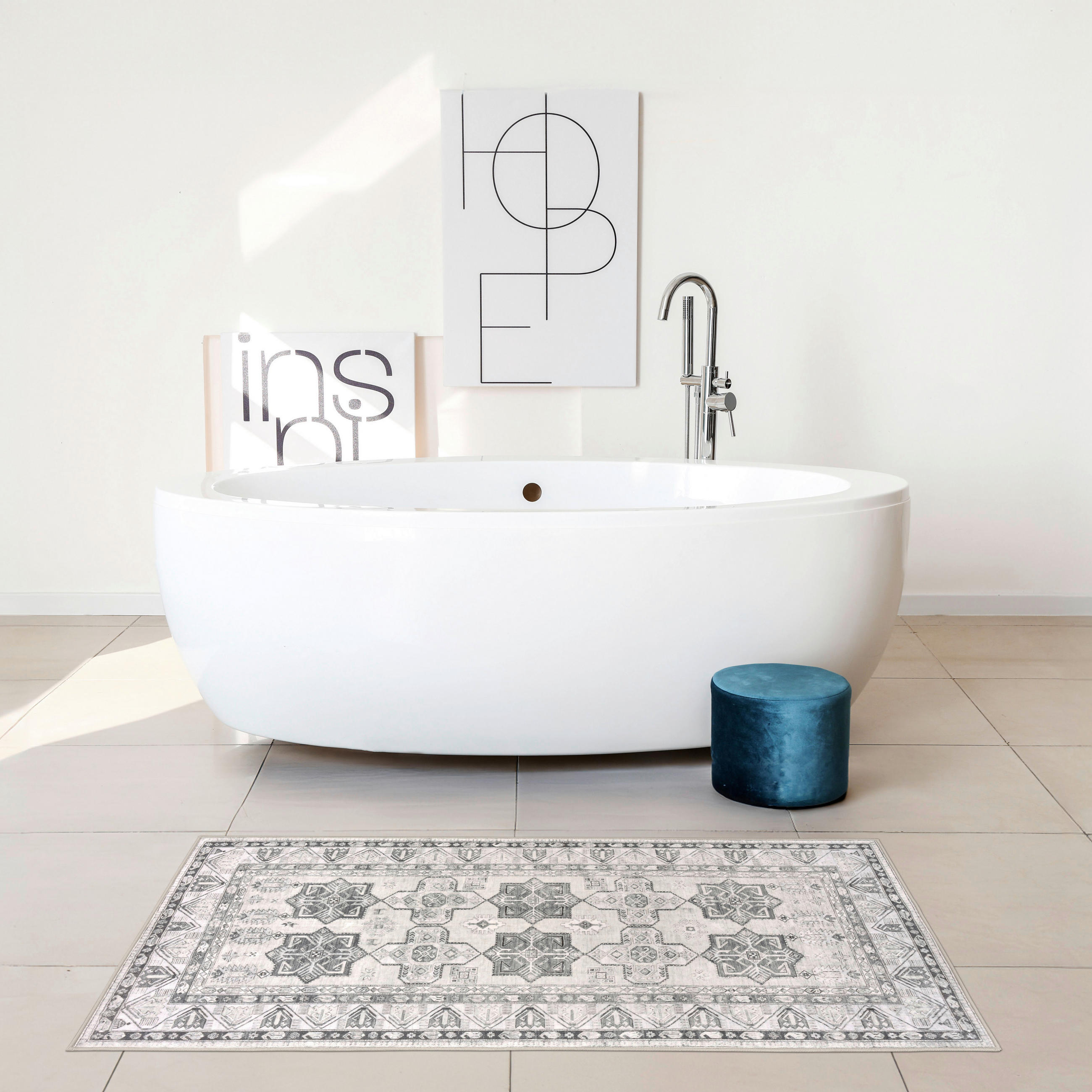 FLACHWEBETEPPICH 80/150 cm LIVING-CLASSIC Hellgrau, Greige  - Greige/Hellgrau, Design, Kunststoff/Textil (80/150cm) - Lindorug