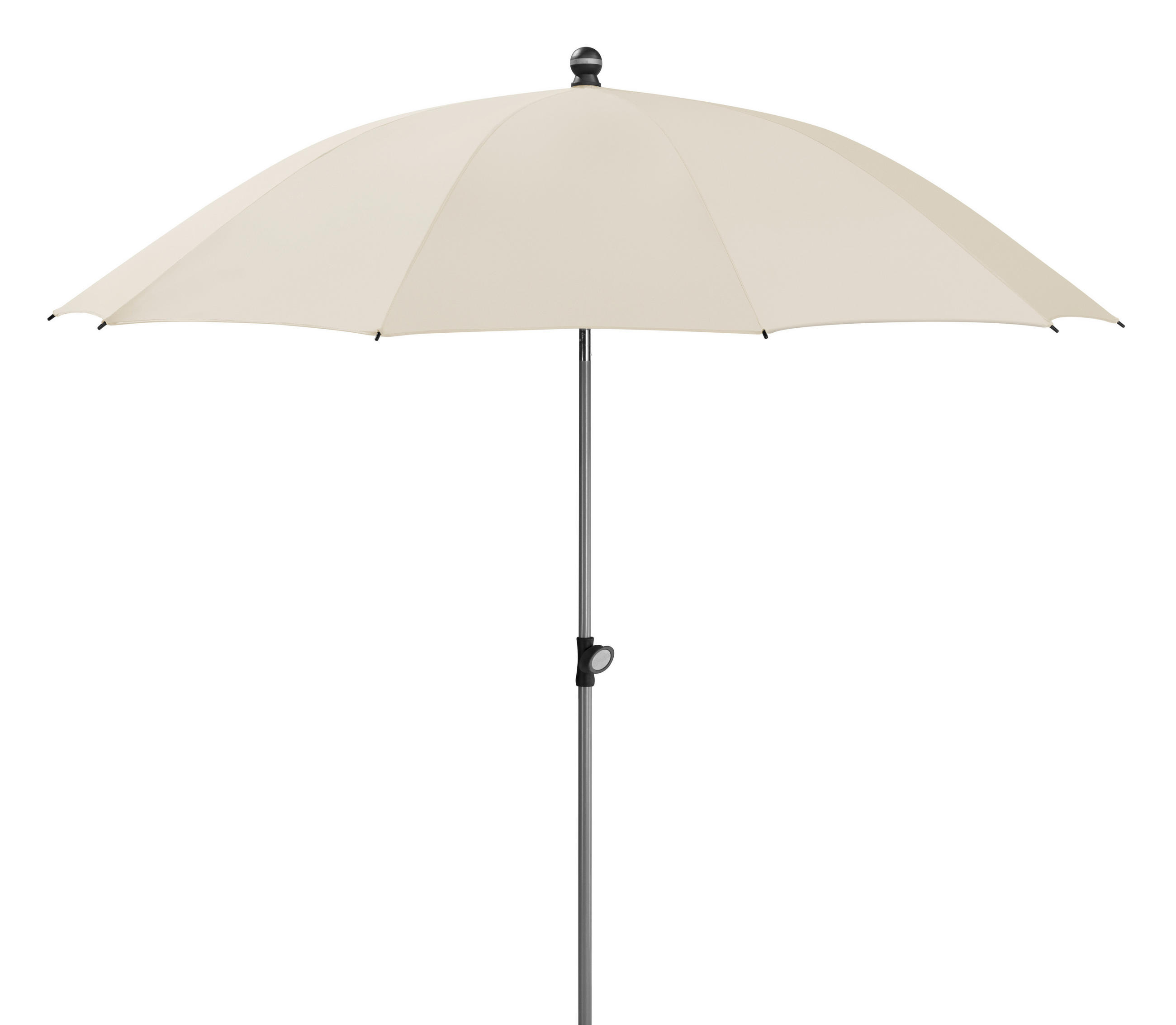 SONNENSCHIRM   - Silberfarben/Naturfarben, Basics, Textil/Metall (220/231/220cm) - Schneider