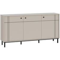 SIDEBOARD  in 160,2/81,8/37 cm  - Kaschmir/Schwarz, MODERN, Holzwerkstoff/Kunststoff (160,2/81,8/37cm) - Carryhome