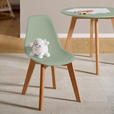 KINDERSTUHL - Buchefarben/Grün, Trend, Holz/Kunststoff (31/57/38cm) - My Baby Lou