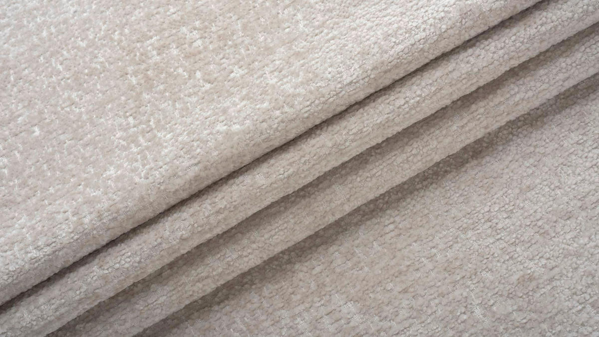 BIGSOFA in Chenille Beige  - Beige/Schwarz, Design, Textil/Metall (250/90/120cm) - home24