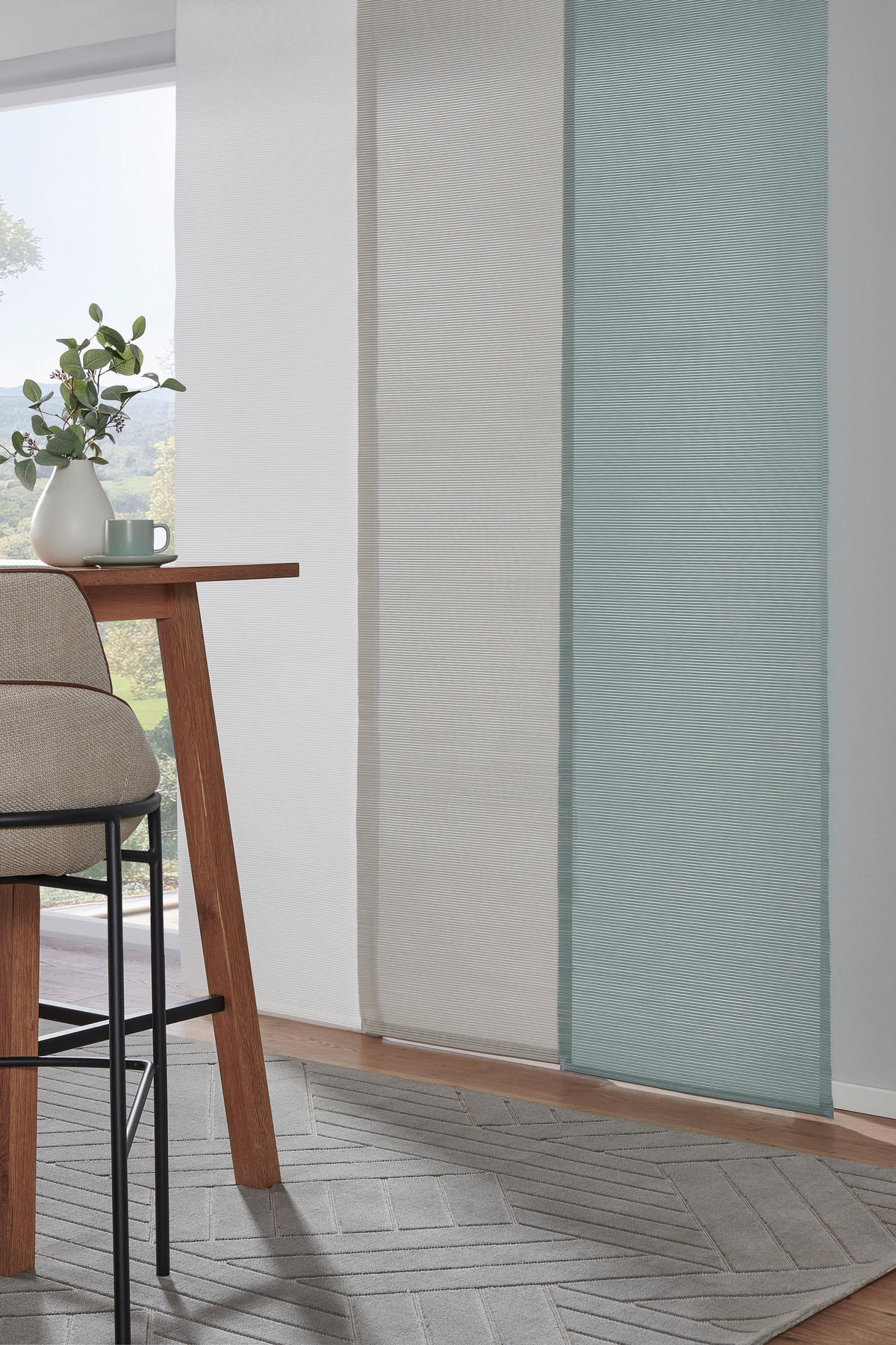 PANELNA ZAVESA   60/255 cm   - siva, Design, tekstil (60/255cm) - Novel