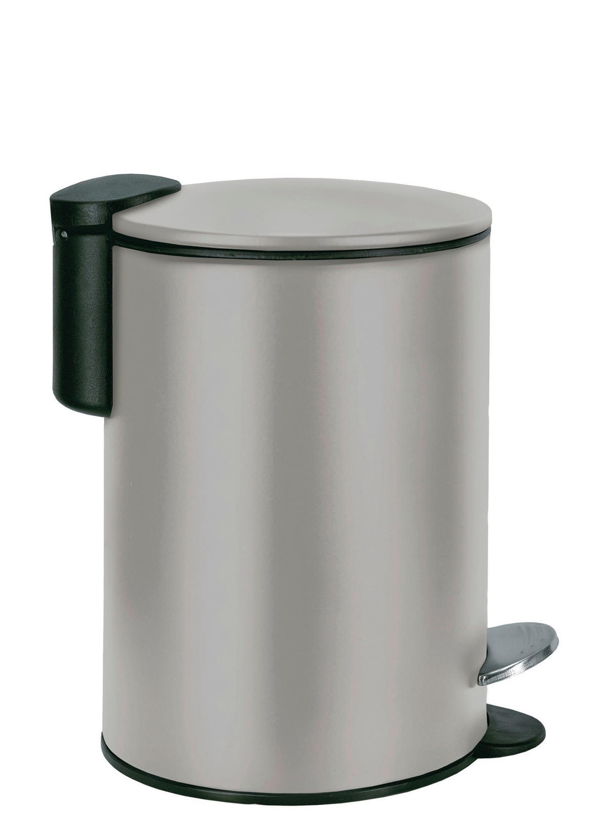 COȘ DE GUNOI PENTRU COSMETICE metal  - platinat/negru, Basics, plastic/metal (17/23,6cm) - Kleine Wolke