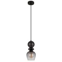 HÄNGELEUCHTE 15/150 cm  - Klar/Schwarz, Basics, Glas/Kunststoff (15/150cm) - Globo