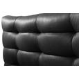 POLSTERBETT 180/200 cm,  in Anthrazit, gepolstertes Kopfteil,  - Anthrazit/Schwarz, Design, Leder/Metall (180/200cm) - Esposa