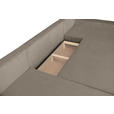 WOHNLANDSCHAFT  in Cord Taupe  - Taupe/Schwarz, KONVENTIONELL, Textil/Metall (191/351/191cm) - Carryhome
