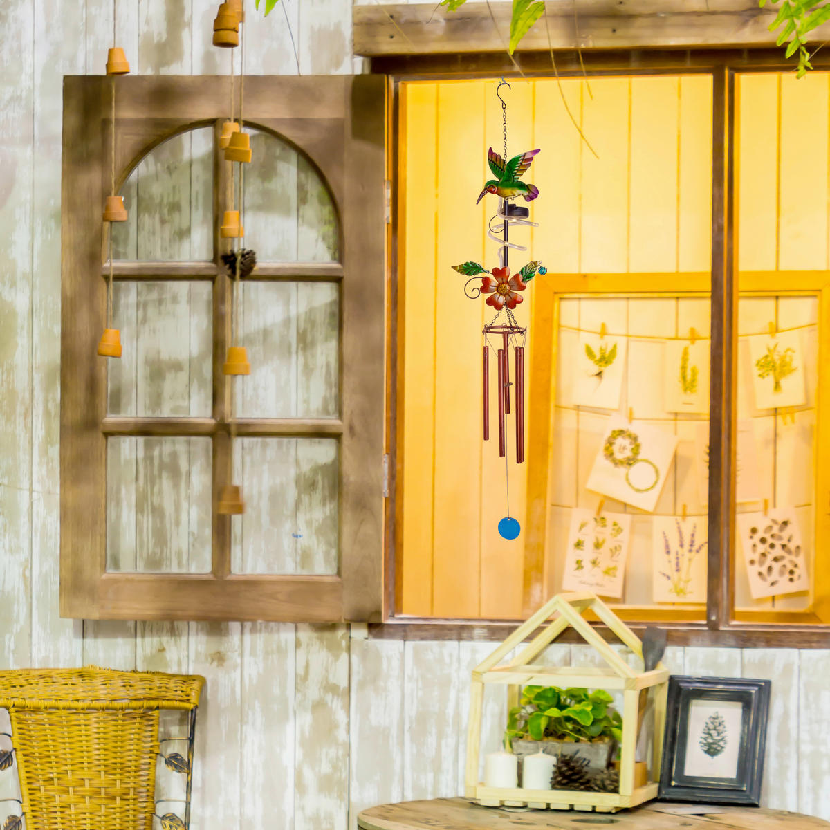 SOLARLEUCHTE Colibri 17/10,8/98 cm   - Multicolor, Basics, Kunststoff (17/10,8/98cm) - Näve