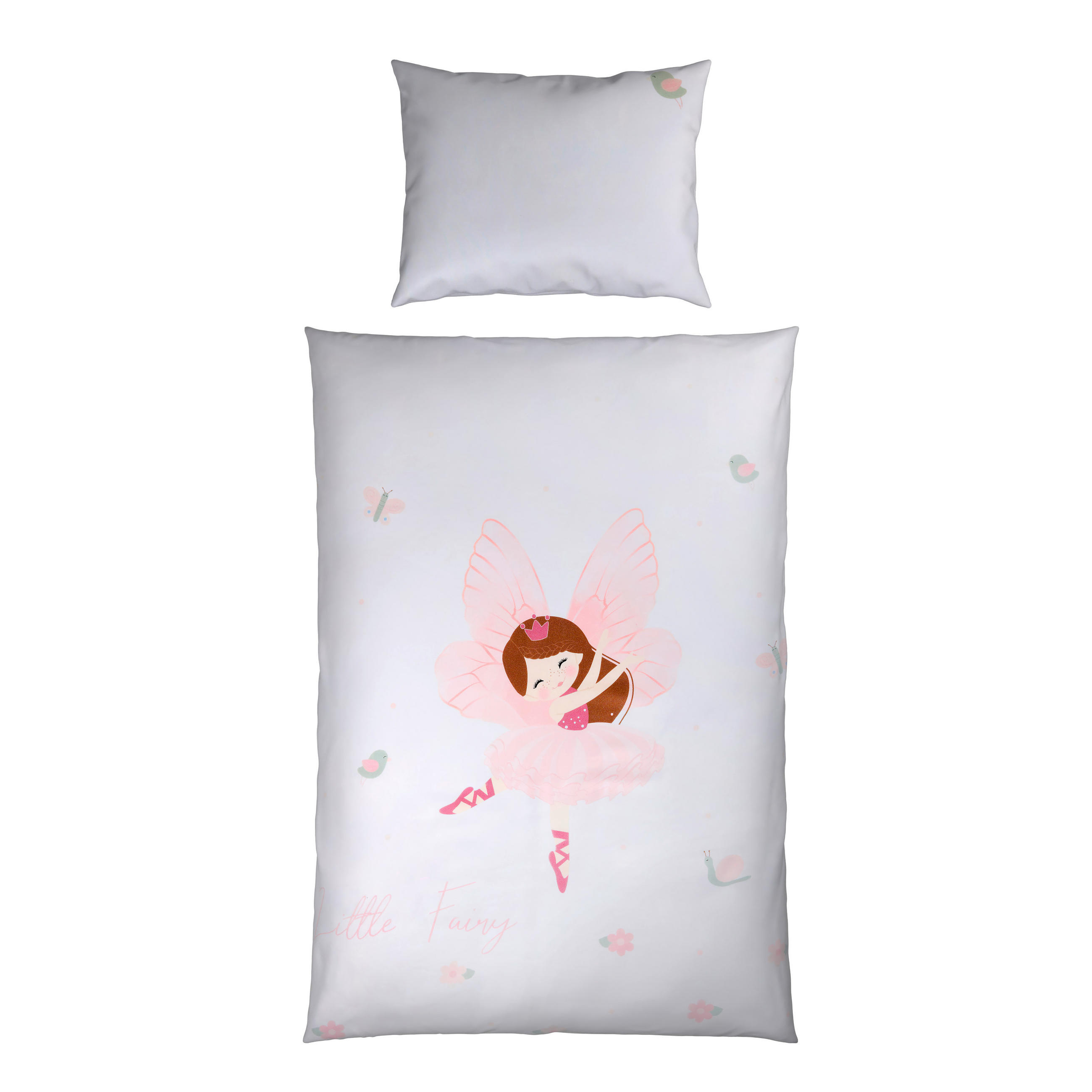 BABYBETTWÄSCHE 100/135 cm  - Pink/Weiß, Trend, Textil (100/135cm) - Patinio