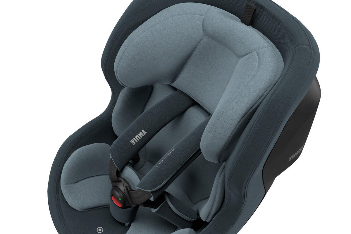REBOARDER-KINDERSITZ Elm DARKEST BLUE   - Pastellblau/Dunkelblau, Basics, Textil (44/61/73cm) - Thule