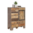 HIGHBOARD 90/118/40 cm  - Messingfarben/Multicolor, Trend, Keramik/Holz (90/118/40cm) - Landscape