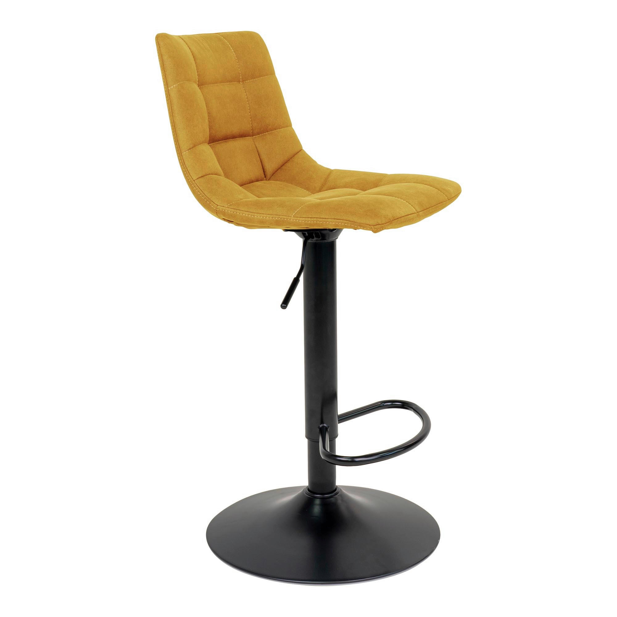 BARPALL SET i senapsgul  - svart/senapsgul, Modern, metall/textil (43/88-108/45cm) - MID.YOU