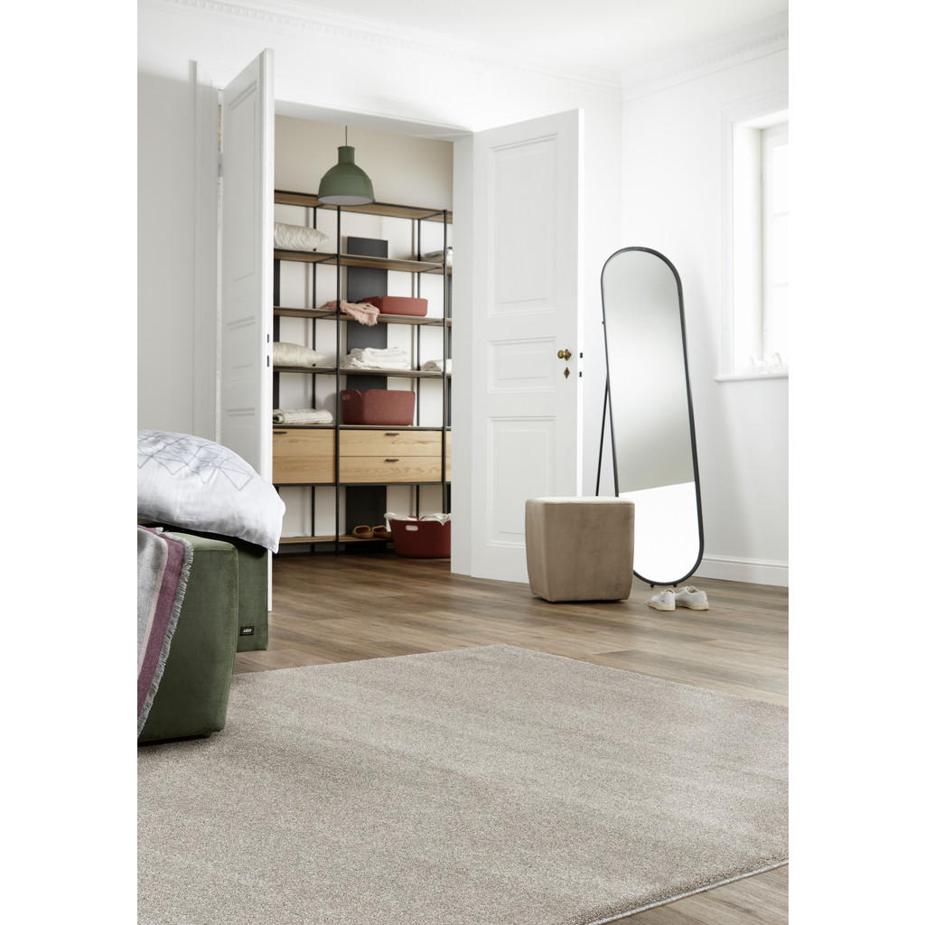 Thumbnail - Schöner Wohnen Hochflorteppich Pure, Beige, Textil, Uni, rechteckig, 80x150 cm, Bsci, Oeko-Tex® Standard 100, für Fußbod...
