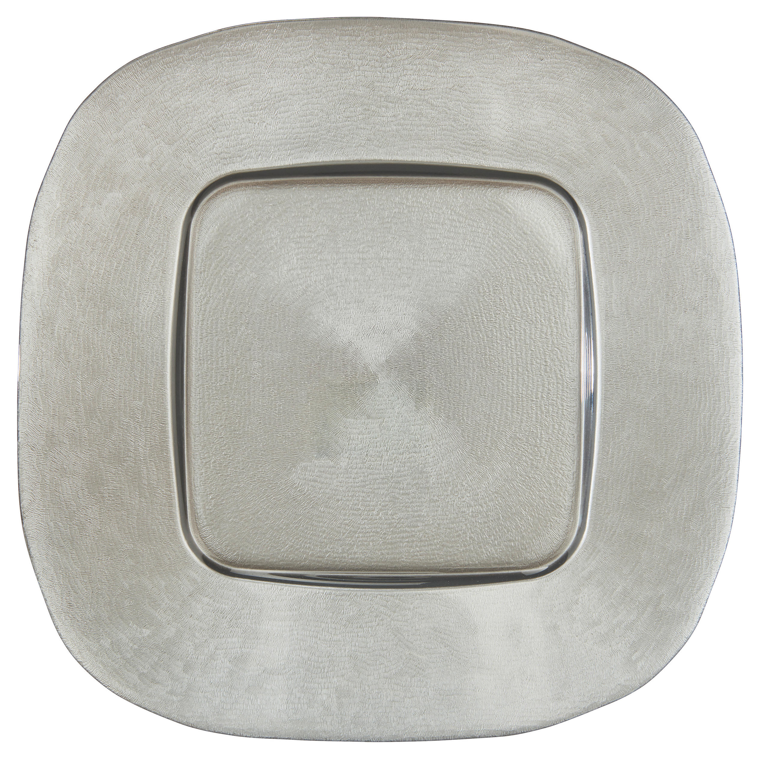 DÍSZTÁNYÉR 34/34 cm   - szürke, Design, Üveg (34/34cm) - Novel