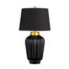 TISCHLEUCHTE Elstead Bexley 30/56.2 cm   - Messingfarben/Schwarz, KONVENTIONELL, Keramik/Textil (30/56.2cm) - Elstead Lighting