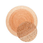 JUTETEPPICH 100 cm Jutta Creme, Goldfarben  - Goldfarben/Creme, Basics, Textil (100cm) - Linea Natura