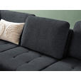 ECKSOFA in Bouclé Schwarz  - Schwarz, Natur, Textil/Metall (233/288cm) - Valnatura