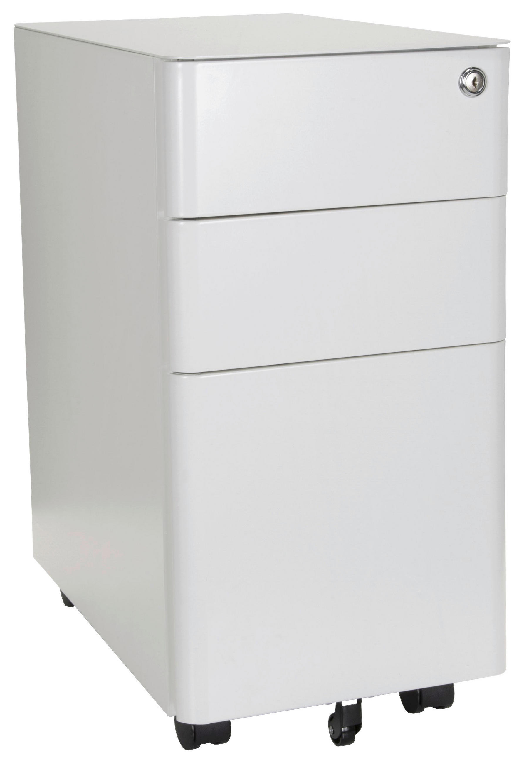 ROLLCONTAINER Weiß  - Weiß, MODERN, Kunststoff/Metall (30/59/50cm) - MID.YOU