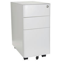 ROLLCONTAINER Weiß  - Weiß, MODERN, Kunststoff/Metall (30/59/50cm) - MID.YOU