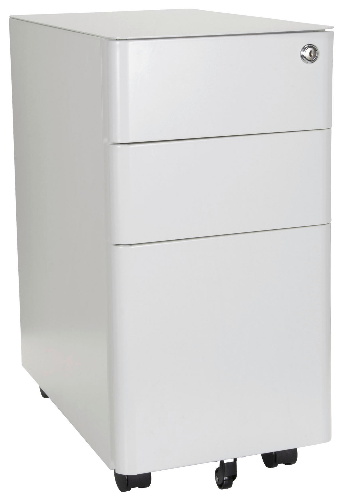 ROLLCONTAINER Weiß  - Weiß, MODERN, Kunststoff/Metall (30/59/50cm) - MID.YOU