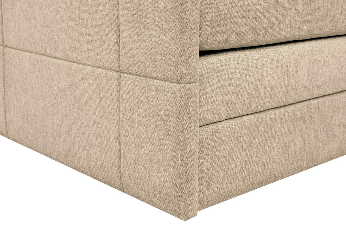 BOXSPRINGBETT 180/200 cm  in Beige  - Beige, Konventionell, Textil (180/200cm) - Carryhome