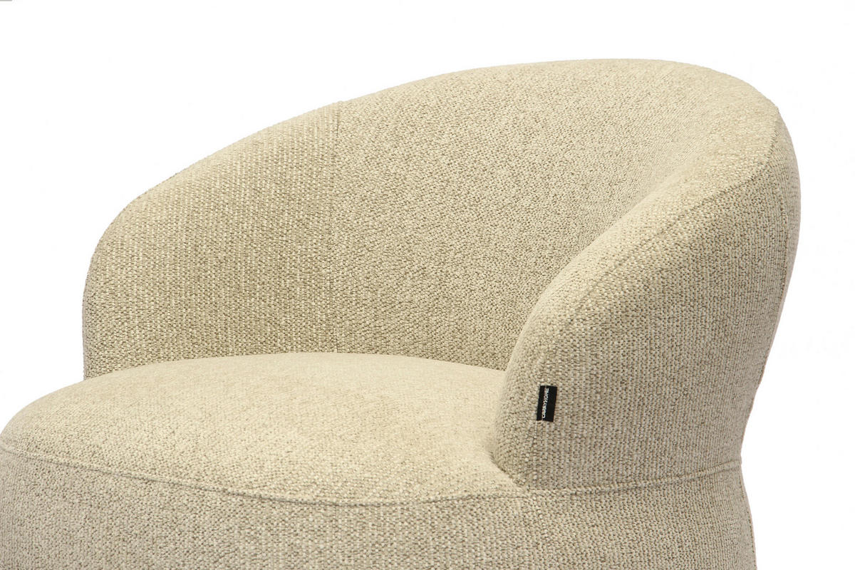 SESSEL in Webstoff Naturfarben  - Schwarz/Naturfarben, Design, Holz/Kunststoff (78/73/75cm) - Carryhome