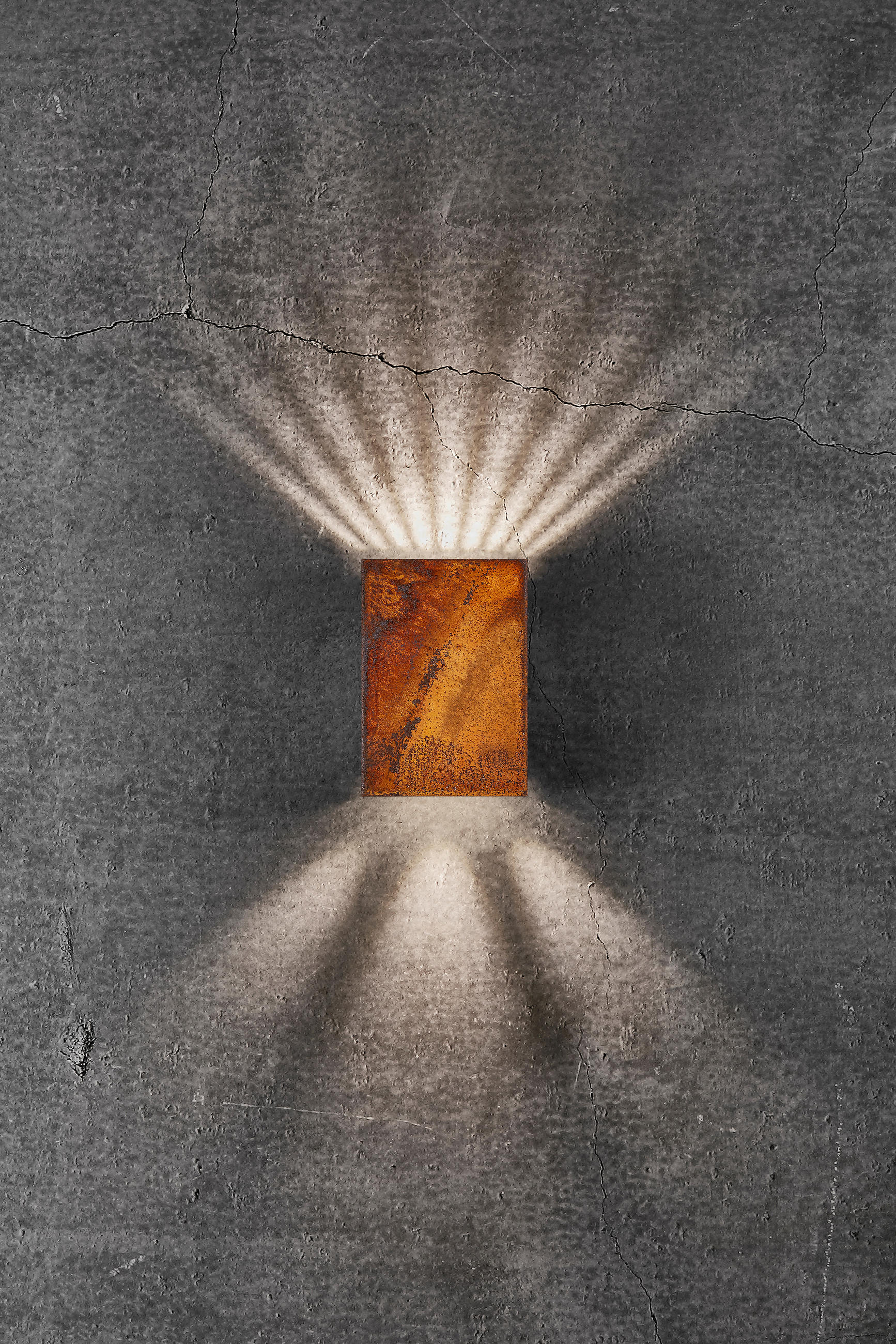 AUßENWANDLEUCHTE 10,5/5/14,8 cm - Rostfarben, LIFESTYLE, Metall (10,5/5/14,8cm) - Nordlux