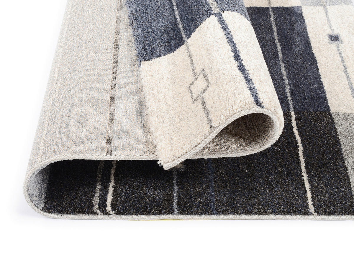 LÄUFER 80/300 cm Palazzo Alto  - Blau/Grau, Design, Textil (80/300cm) - Novel