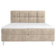 BOXBETT 180/200 cm  in Taupe  - Taupe/Chromfarben, MODERN, Holz/Holzwerkstoff (180/200cm) - Esposa