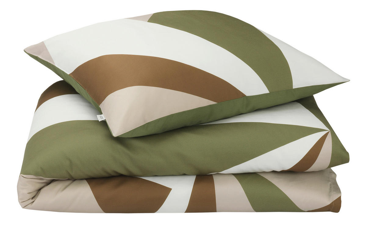 WENDEBETTWÄSCHE Satin 135/200 cm  - Creme/Braun, Design, Textil (135/200cm) - Schöner Wohnen