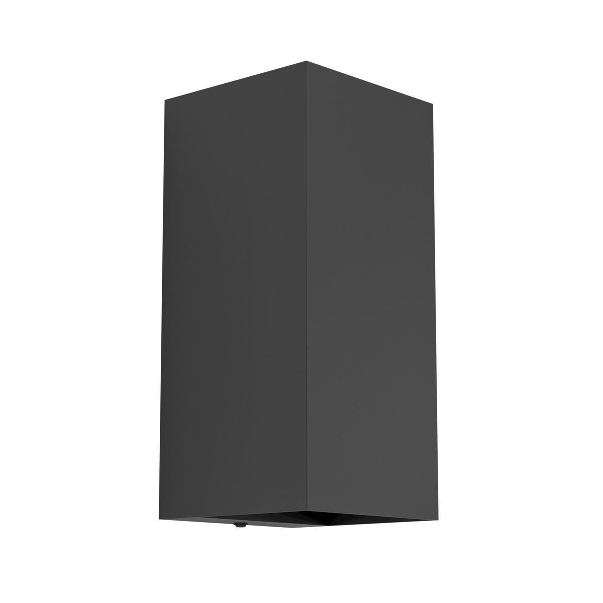 AUSSENWANDLEUCHTE Eremitana 11/11/24 cm  - Schwarz, Design, Metall (11/11/24cm) - Eglo