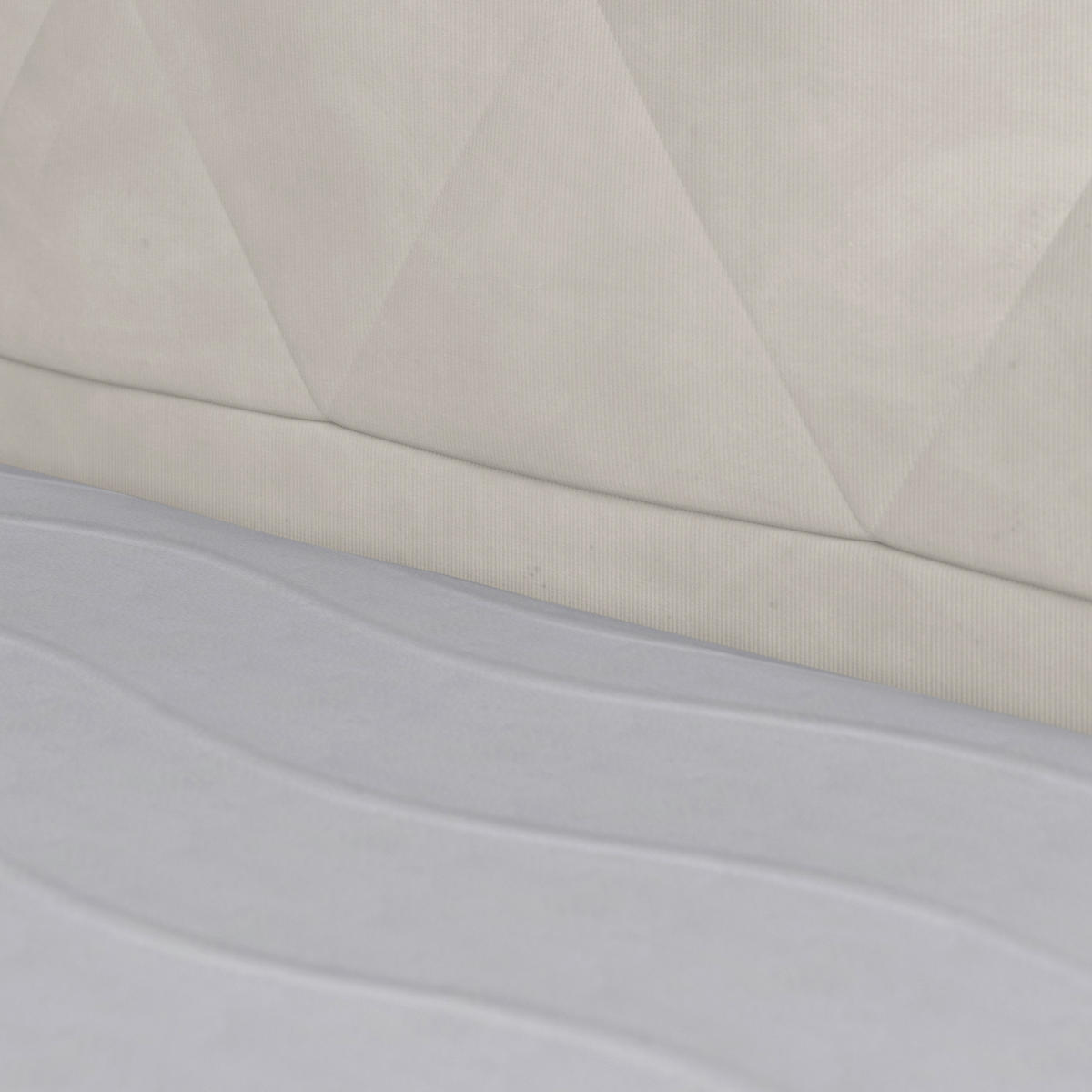 BOXSPRINGBETT 180/200 cm  in Weiss  - Weiss/Schwarz, Modern, Karton/Holzwerkstoff (180/200cm) - MID.YOU