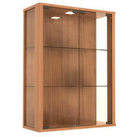 HÄNGEVITRINE Udina in Nussbaumfarben  - Transparent/Nussbaumfarben, LIFESTYLE, Glas/Holzwerkstoff (60/80/25cm) - MID.YOU