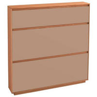 SCHUHKIPPER  in 121/124/21 cm  - Sandfarben/Eiche Bianco, Design, Holz/Holzwerkstoff (121/124/21cm)