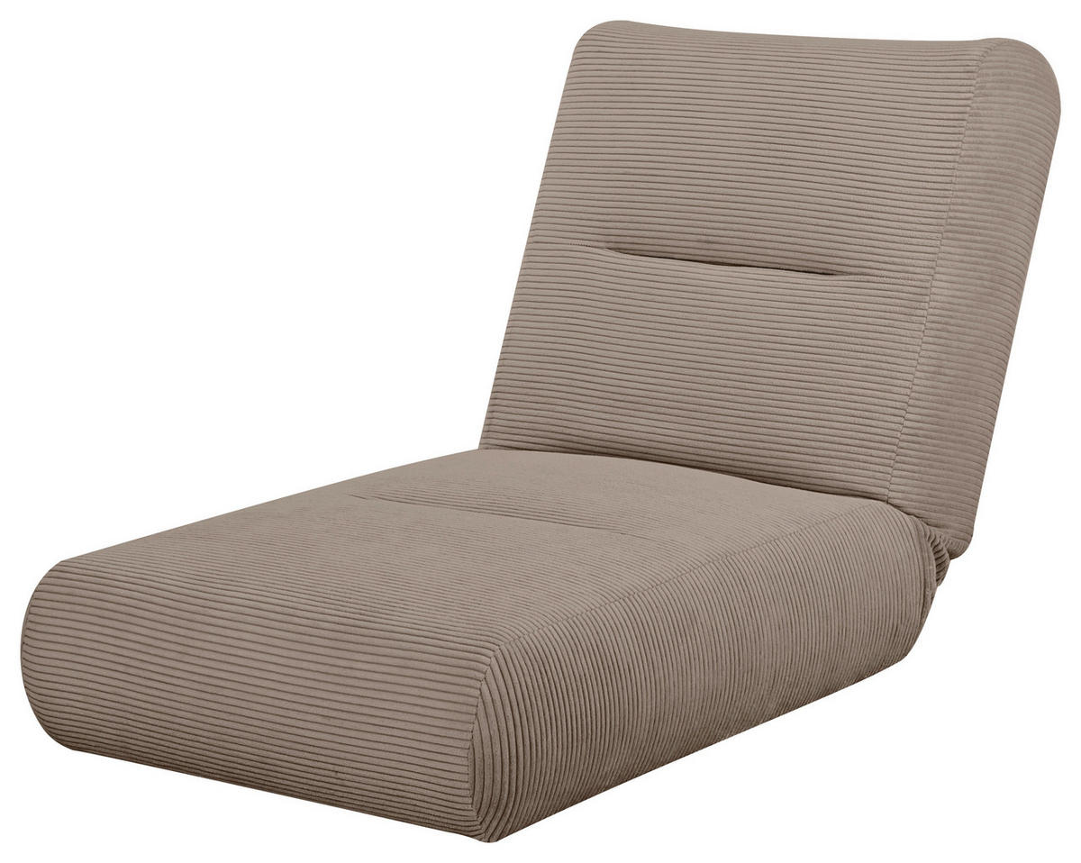 SCHLAFSESSEL in Cord Braun  - Braun, Design, Textil (81/88/160cm) - Livetastic