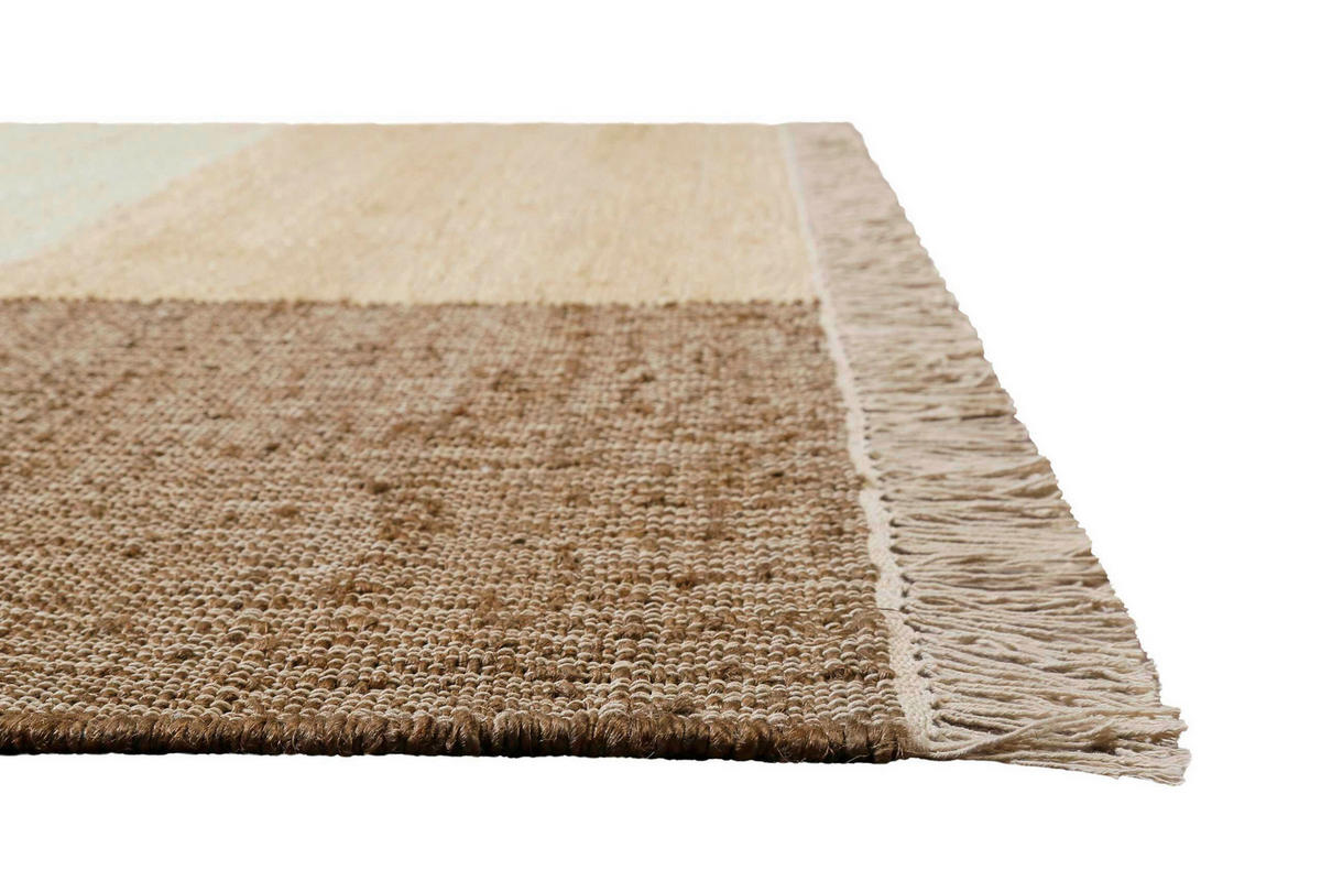 HANDWEBTEPPICH 160/230 cm Valentin Braun, Creme, Cognac  - Cognac/Creme, Natur, Textil (160/230cm)