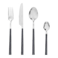 SET PRIBORA ZA JELO  24-dijelni      - crna, Basics, metal