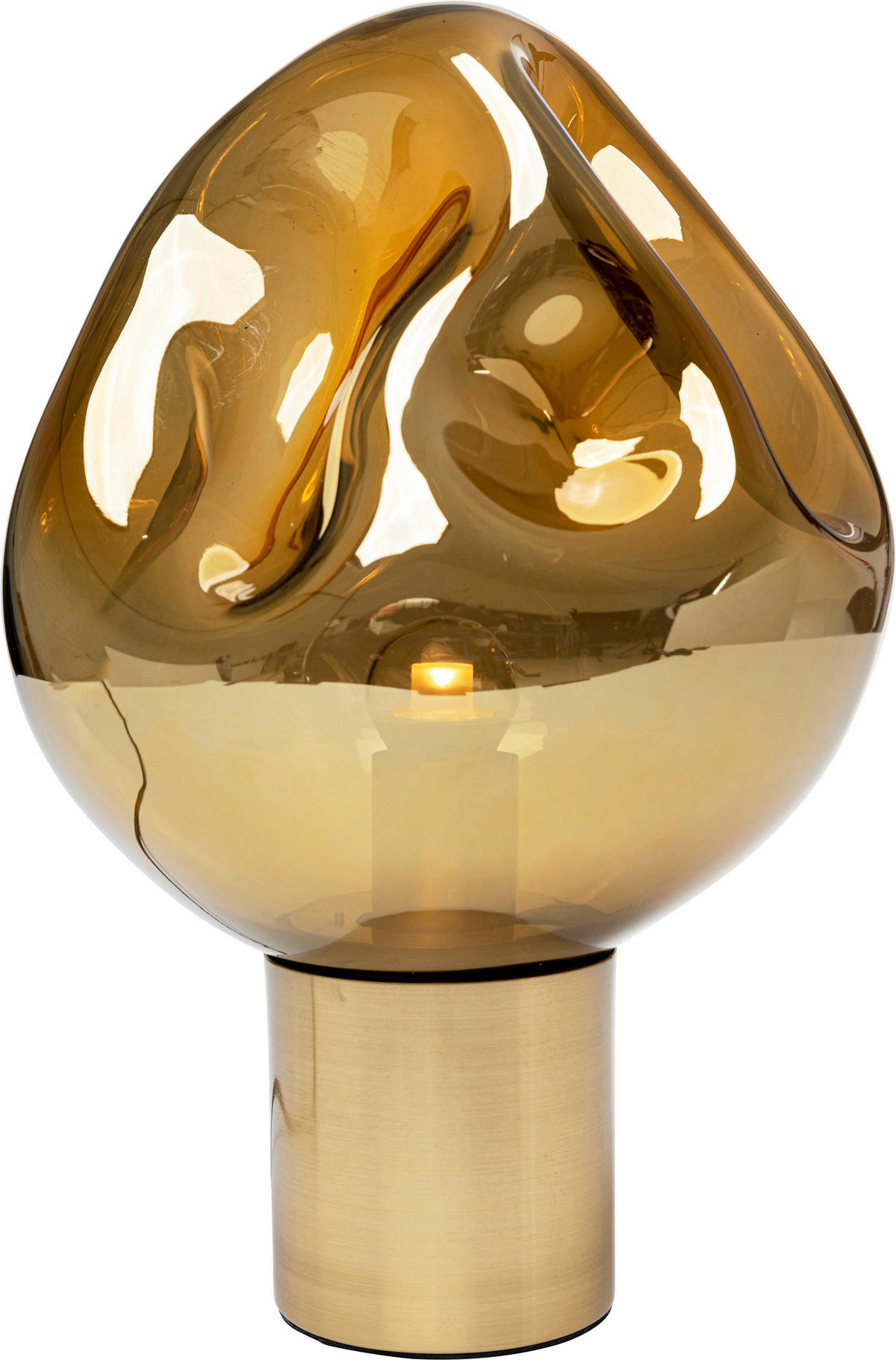 TISCHLEUCHTE DOUGH 25/38/25 cm   - Goldfarben, Design, Glas/Metall (25/38/25cm) - Kare-Design