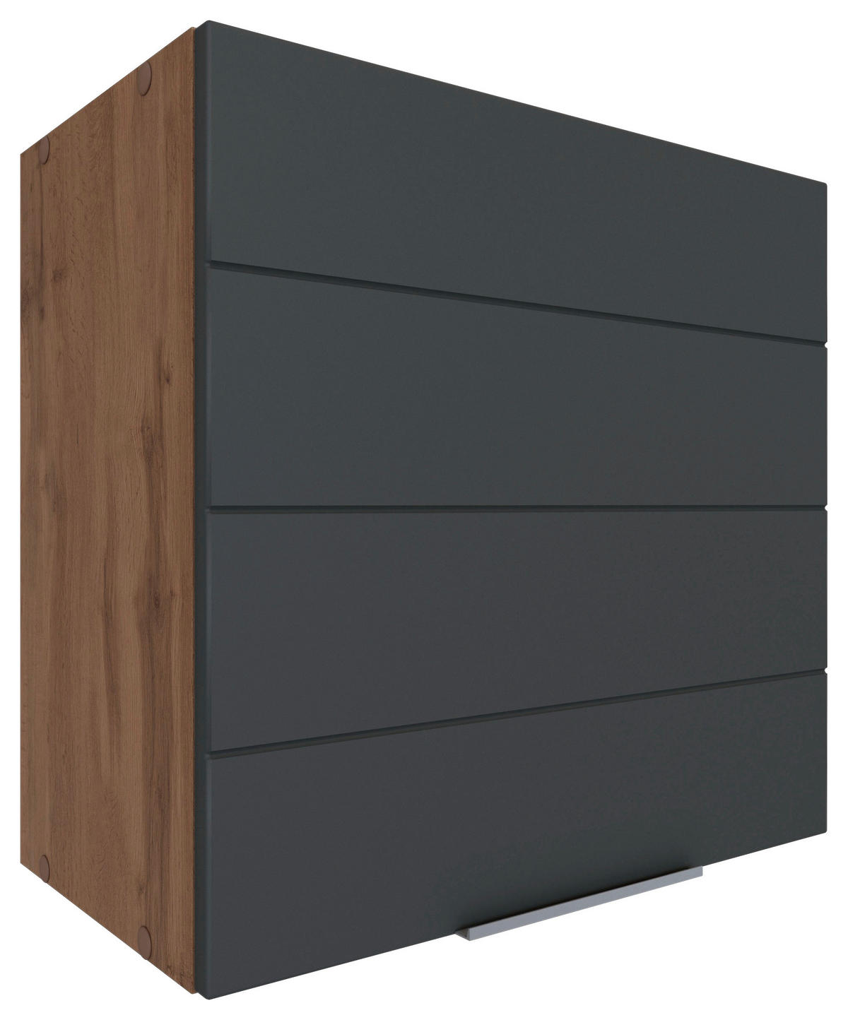 KÜCHENOBERSCHRANK 60/57/34 cm  in Grau, Eiche Wotan  - Eiche Wotan/Grau, Design, Holzwerkstoff/Metall (60/57/34cm) - Held