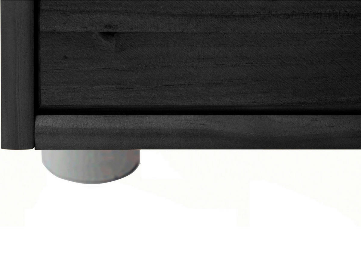 KOMMODE GENOVA, 34/66/39 cm, 6 Schublade(n)  - Silberfarben/Schwarz, Design, Holz/Kunststoff (34/66/39cm) - Livetastic