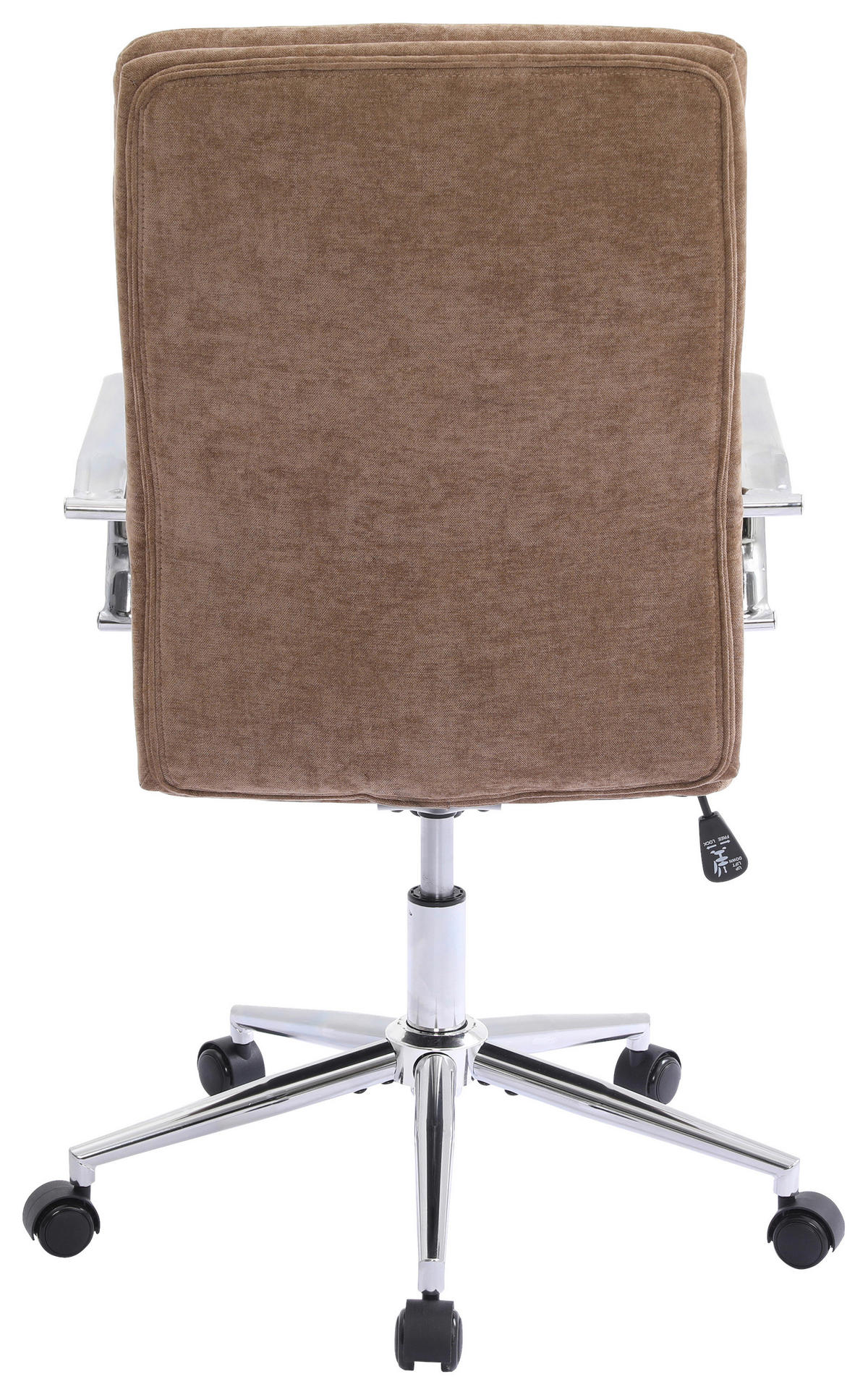 FORGÓSZÉK  zsenília barna  - krómszínű/barna, Modern, műanyag/textil (56/100-110/65,5cm) - Livetastic