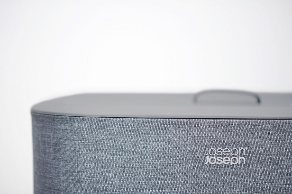 KOŠ ZA PERILO - črna, Basics, umetna masa/tekstil (56/71/39,5cm) - Joseph Joseph