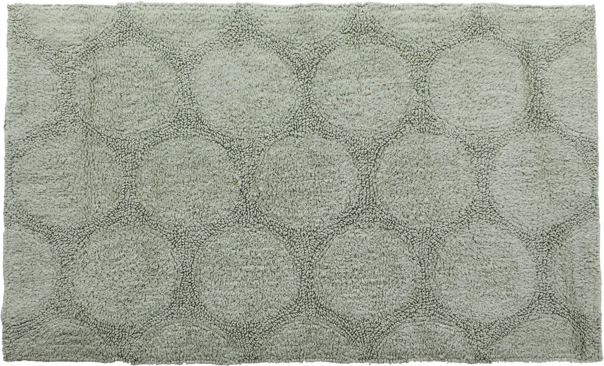 BADEMATTE Grün 60/100 cm  - Grün, Textil (60/100cm) - Novel